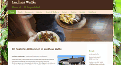 Desktop Screenshot of landhaus-wuttke.de