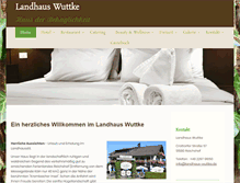 Tablet Screenshot of landhaus-wuttke.de